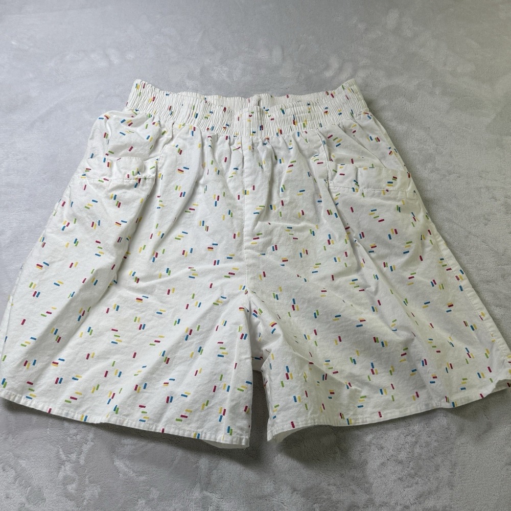 Vintage 80s Venezia Neon Print‎ Shorts USA Made Retro Miami Vice